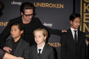 Brad Pitt, Pax Thien Jolie-Pitt, Shiloh Nouvel Jolie-Pitt, Maddox Jolie-Pitt at the "Unbroken"