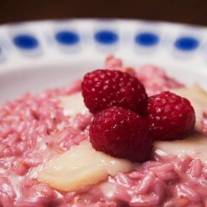 Recipe for Raspberry & Asiago Risotto