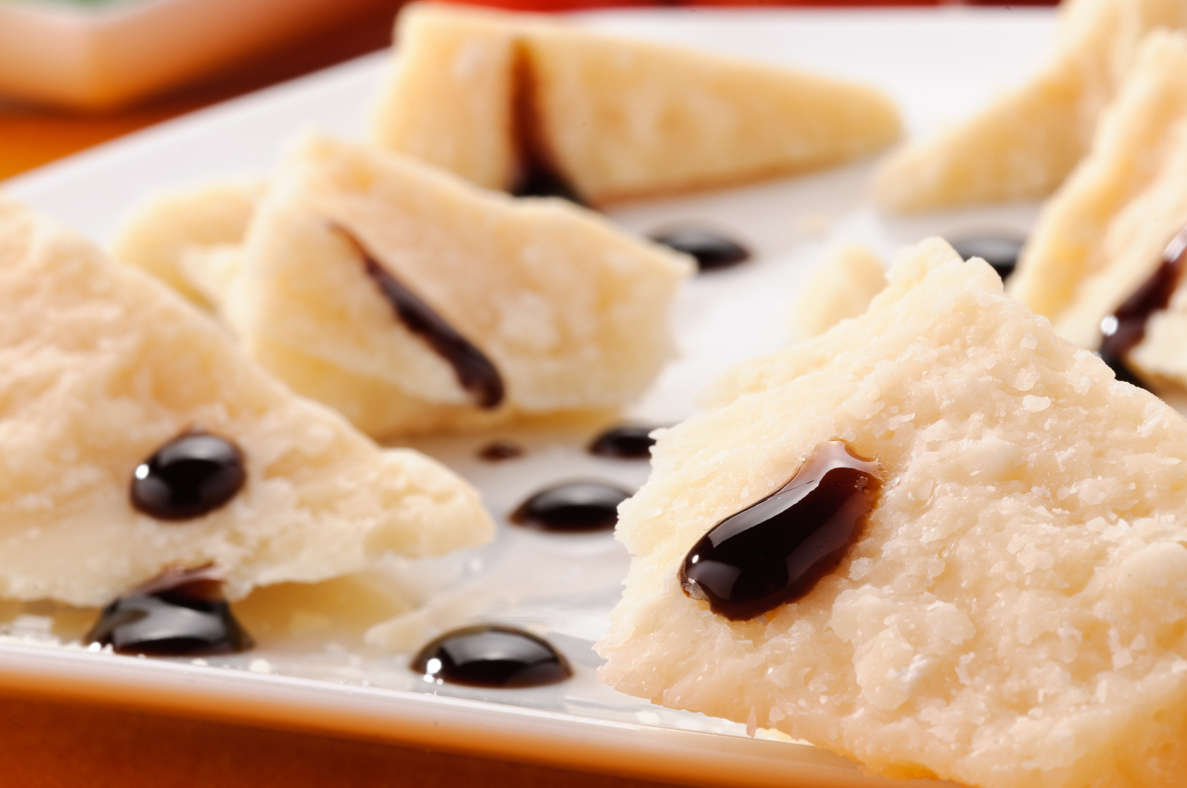 Aged Parmigiano Reggiano with aged Balsamic Vinegar