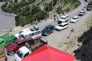 Flood damaged 8 vehicles at Ziarat 